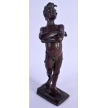 European School (C1900) Bronze, G Rend, Male nude. 22.5 cm high.