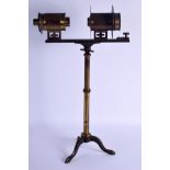 AN UNUSUAL 19TH CENTURY FRENCH TELESCOPE possibly a range finder, of almost industrial form. 55 cm x