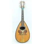 A cased Vintage Italian Mandolin maker Giuseppe Casini 61 x 20 cm .