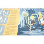 Collection of vintage Shell Oil Industry posters 82 x 59 cm (10)