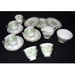 A part Colclough Tea set. (Qty)