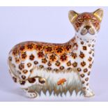 Royal Crown Derby paperweight Leopard Cub. 8cm wide.