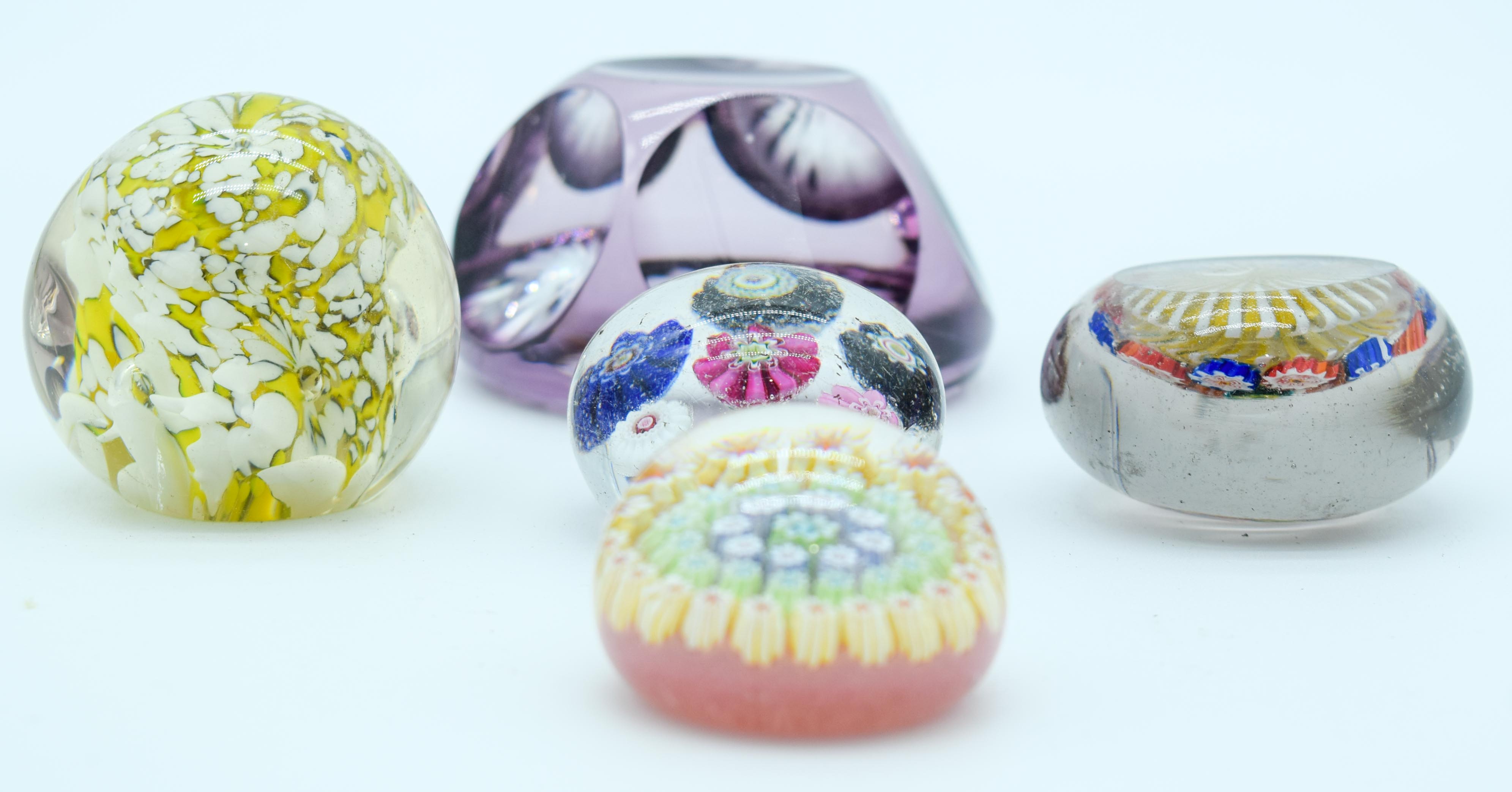 Collection of Paperweights largest 8 5 cm (5).