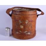 AN ANTIQUE MILITARY CARTRIDGE CARRIER. 36 cm x 28 cm.