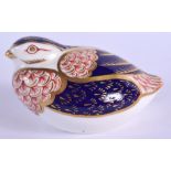 Royal Crown Derby paperweight Quail. 10cm wide.