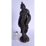 European School (19th Century) Bronze centurion. 47 cm high.