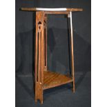 A small wooden secessionist movement table 67 x 42cm.