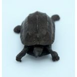 A small Japanese bronze Tortoise 5cm.