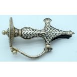 Islamic metal Dagger handle 19cm.