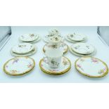 Collection of English porcelain plates, saucers and cups Qty.