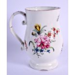 18TH C. DERBY MUG with cotton stem style decoration with receipt from Sotheby’s in 1983 for £223