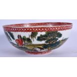 A CHINESE REPUBLICAN PERIOD EGG SHELL PORCELAIN BOWL painted with horses. 13 cm wide.