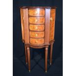 A Franklin Mint “Faberge Heirloom” mahogany jewellery cabinet 100 x51cm