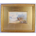 A LARGE ROYAL WORCESTER PORCELAIN PLAQUE by James Stinton, painted with pheasant Porcelain 21 cm x 1