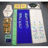 ASSORTED CHINESE & JAPANESE SILKS. (qty)