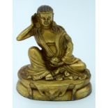 A Chinese Tibetan Bronze Buddha 14cm.