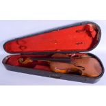 A TWO PIECE BACK VIOLIN. 57 cm long.