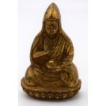 A small Chinese Tibetan bronze Buddha 6.5 cm.