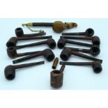 A collection of vintage pipes. (Qty)