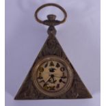 A CONTEMPORARY MASONIC POCKET WATCH. 5 cm wide.