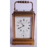A 19TH CENTURY CHARLES FRODSHAM REPEATING CARRIAGE CLOCK with subsidiary dial. 16.5 cm high inc hand