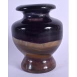 A CONTINENTAL BLUEJOHN STYLE VASE. 12.5 cm high.