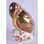 Royal Crown Derby paperweight Kingfisher. 11cm high.