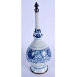 A 17TH/18TH CENTURY CHINESE BLUE AND WHITE PORCELAIN ROSE WATER SPRINKLER Kangxi, Islamic style, pai