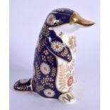 Royal Crown Derby imari paperweight Platypus. 12.5cm high