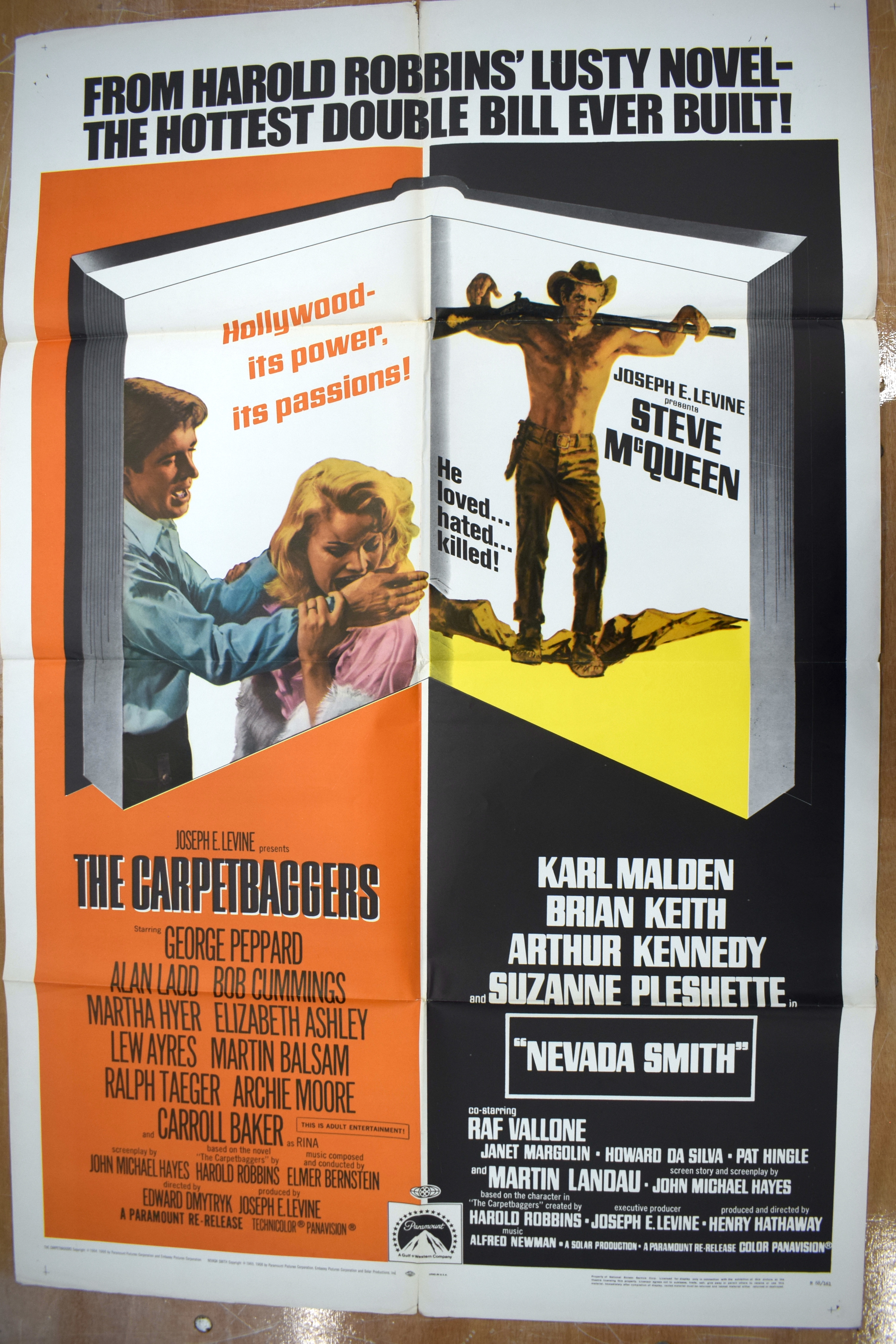 THE TURNING POINT movie poster, 1952, horizontal and vertical folds, torn at folds, stained, 105 cm - Image 5 of 5