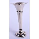 A 1960S SILVER POSY VASE. Birmingham 1963. 59 grams. 13 cm high.