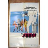 CLASS OF 74 movie poster, 1971, horizontal and vertical folds, 105 cm x 68 cm and THE STATUE, movie