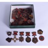 A COLLECTION OF 1940S CHINESE BADGES AND MEDALLIONS. (68)