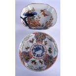 TWO 19TH CENTURY JAPANESE MEIJI PERIOD IMARI DISHES. Largest 13 cm diameter. (2)