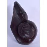 AN AFRICAN ZIMBABWEAN MOFFAT CHITAUNIKE STONE SCULPTURE. 20 cm x 12 cm.