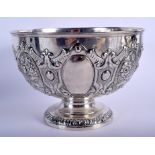 A LATE VICTORIAN SILVER FRUIT BOWL. London 1896. 665 grams. 15 cm x 22 cm.