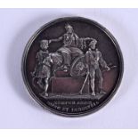 AN ANTIQUE SILVER MEDAL. 24 grams. 3.5 cm diameter.