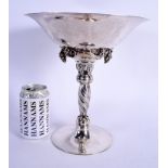 George Jensen (C1945) Flaring bowl, designed in 1918, modelled in silver and decorated with applied