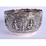 AN ANTIQUE SILVER BOWL. Glasgow 1908. 6 cm x 10 cm.