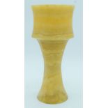 A large Afghani Alabaster drinking chalice 25 x 11 cm.