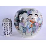 A VERY RARE EARLY 20TH CENTURY CHINESE FAMILLE ROSE EGGSHELL PORCELAIN LANTERN VASE Hongxian, enamel