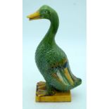 A Chinese Tang Sancai duck. 32.5cm