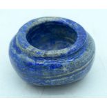 A Lapis Lazuli small bowl 3.5 x 6cm.