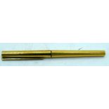 A Dupont ball point pen 925 Silver gilt .13.5 cm.