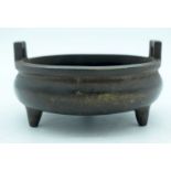 A Chinese Bronze Censer 16 x 8cm .