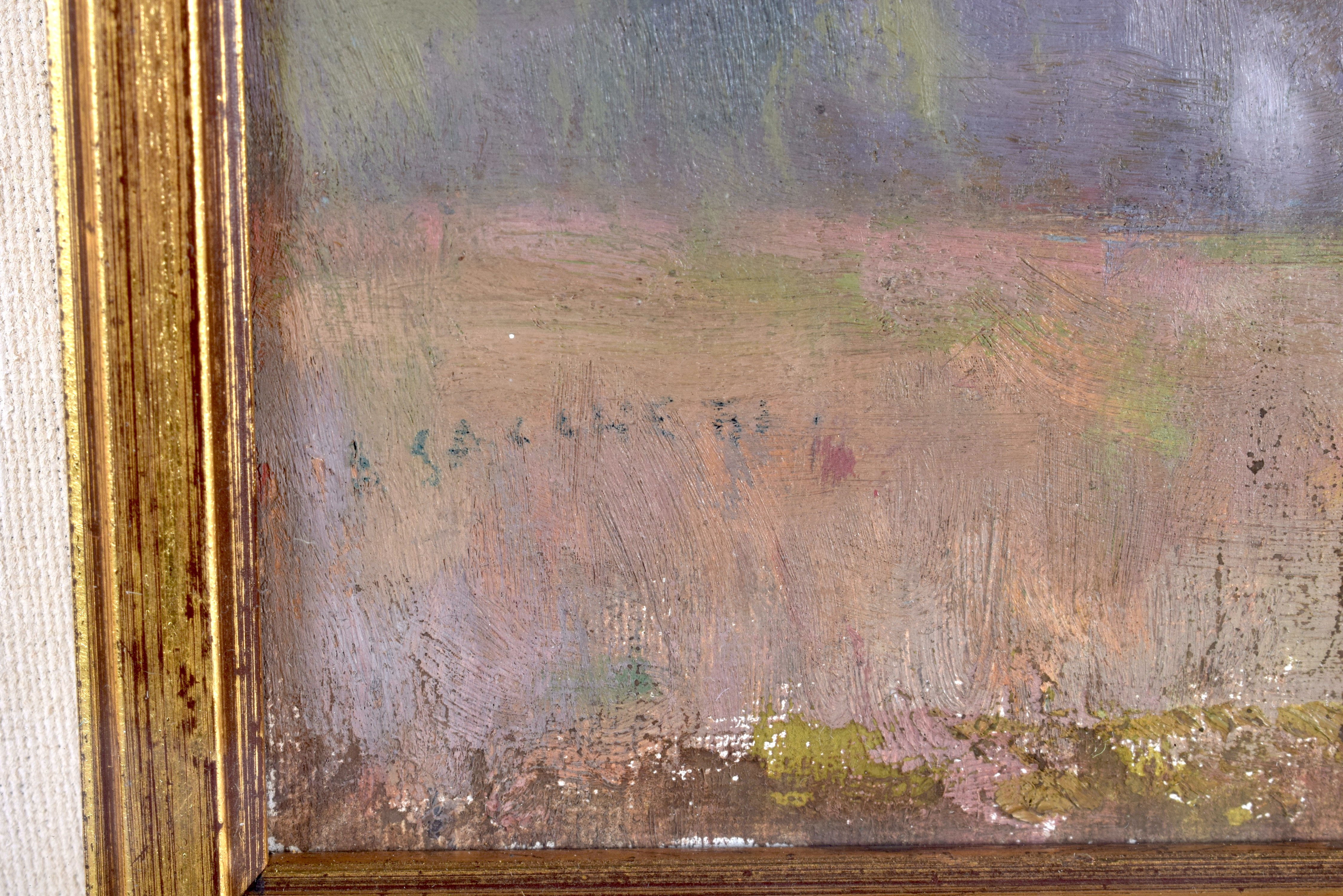 European School (20th Century) Oil on canvas, Landscape, possibly Spanish. Image 64 cm x 34 cm. - Bild 2 aus 4