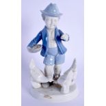 A VINTAGE WEST GERMAN PORCELAIN FIGURE. 20 cm high.