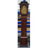 A GEORGE III CHIPPENDALE STYLE LONGCASE CLOCK by Maple & Co of London. 210 cm x 33 cm, dial 30 cm x