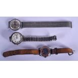 THREE VINTAGE WRISTWATCHES. (3)