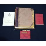 A Victorian scrap book with Military interest, together with related ephemera and autograph book